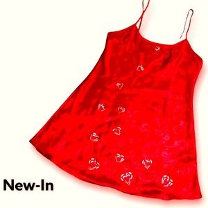 🛑 Red hearts nightgown
